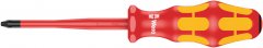 Отвертка диэлектрическая крестовая Pozidriv Kraftform Plus 165 iS PZ VDE, уменьш. диаметр рабочего конца, PZ 2 x 100 mm, WERA, ( WE-006461 )