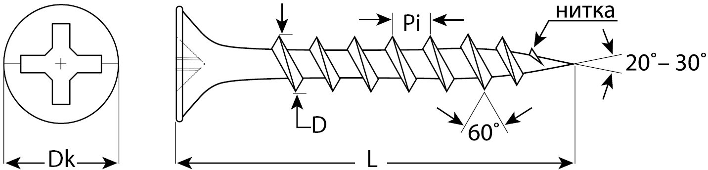 Саморезы универсальные по дереву 400 шт. (3,5х30 мм; PH2; ТФ1) ЗУБР 4-300031-35-030