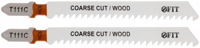 Полотна по дереву, HCS, разведенные, фрезерованные зубья, 100/74/3 мм (Т111С), 2 шт. FIT 40935