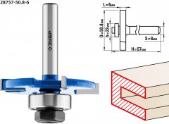 Горизонтально-пазовая фреза ЗУБР Профессионал 50.8x6 мм 28757-50.8-6