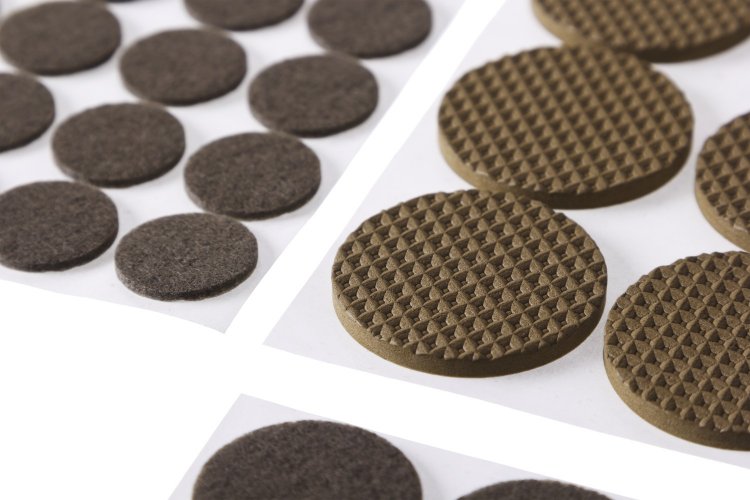 Самоклеящиеся накладки на мебельные ножки, набор "COMFORT" STAYER 175 шт, коричневые 40916-H175