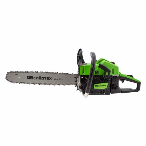 Пила цепная бензиновая БП-5850, 58 см3, шина 50 см, шаг 0.325, паз 1,5 мм, 76 звеньев Сибртех 95210