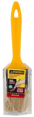 Плоская кисть STAYER UNIVERSAL-MASTER светлая натуральная щетина 50мм 0107-50_z01