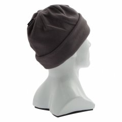 Шапка с отворотом из флиса для взрослых, размер 58-59, серая Россия Сибртех 68834