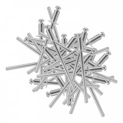Заклепки алюминиевые, 1/8"-1/4", 3 х 6 мм, 50 шт Denzel