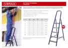 Стальная лестница-стремянка MIRAX 3 ступени, 60 см 38800-03