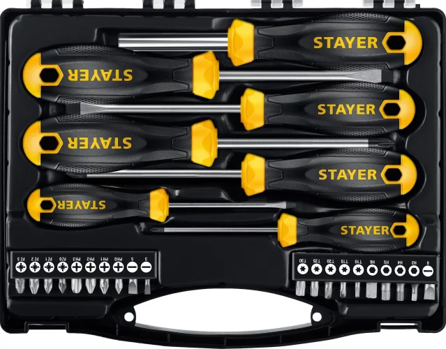 Набор отверток с насадками STAYER Hercules-K27 27 предметов 25827