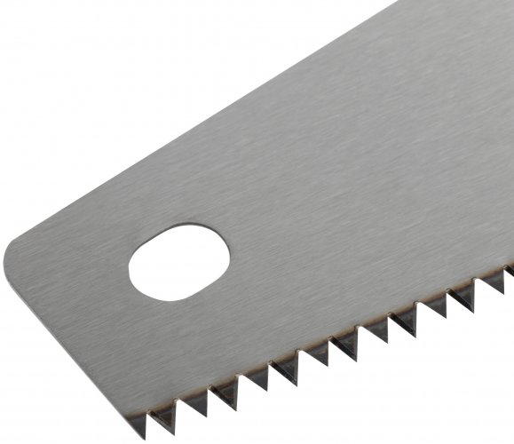 Ножовка по дереву, крупный каленый зуб 5 TPI, 2D заточка, пластиковая прорезиненная ручка 400 мм FIT 40421