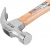 Молоток-гвоздодер, деревянная ручка 25 мм, 340 гр. FIT 44625