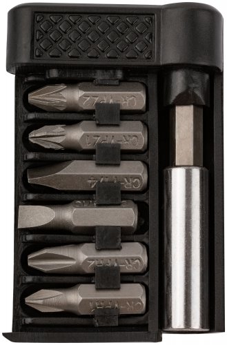 Биты набор 6 шт. CrV, 25 мм + адаптор FIT 57660