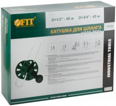 Катушка для шланга большая (на колесах) 60 м (для шланга 1/2") FIT 77278