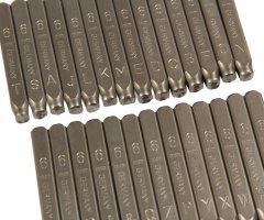 Клейма буквенные латиница 6мм JTC-7248