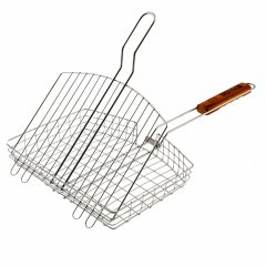 Решетка гриль 305 х 235 х 55 мм, объемная, хромированная Camping Palisad 69559