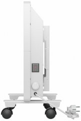 Конвектор электрический КМ-1000.1, 230 В, 1000 Вт, X-образный нагреватель, колеса, термостат  MTX 98124