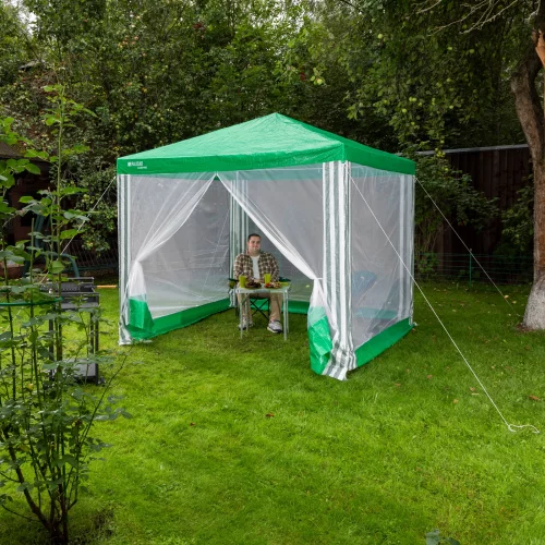 Тент садовый с москитной сеткой, 2.5 х 2.5/2.4, Camping Palisad 69520