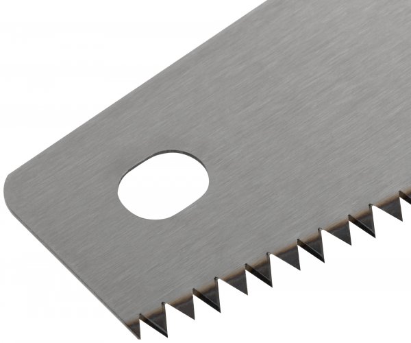 Ножовка по дереву, крупный каленый зуб 5 TPI, 2D заточка, пластиковая прорезиненная ручка 450 мм FIT 40422