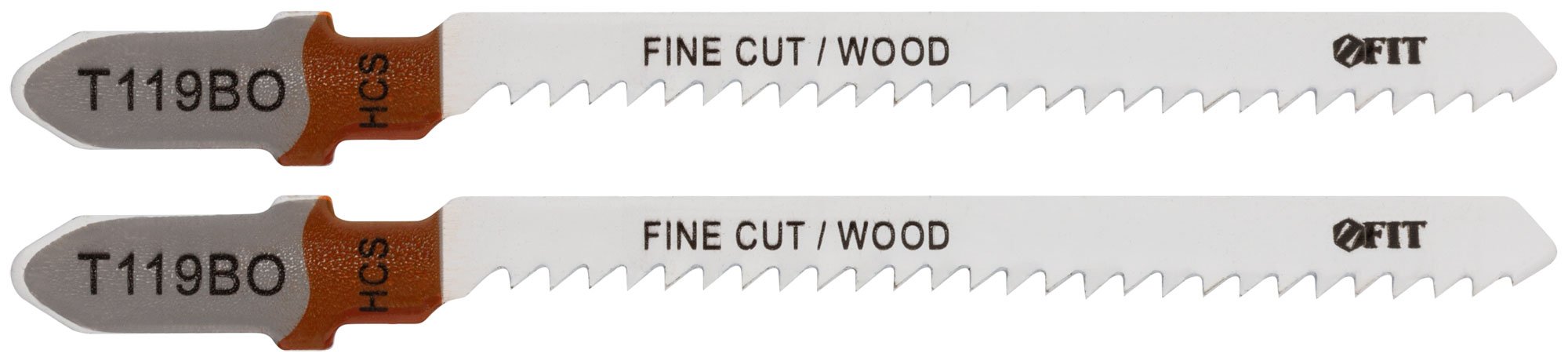 Полотна по дереву, HCS, фрезерованные, волнистые зубья, 82/56/2 мм (Т119ВО), 2 шт. FIT 40937