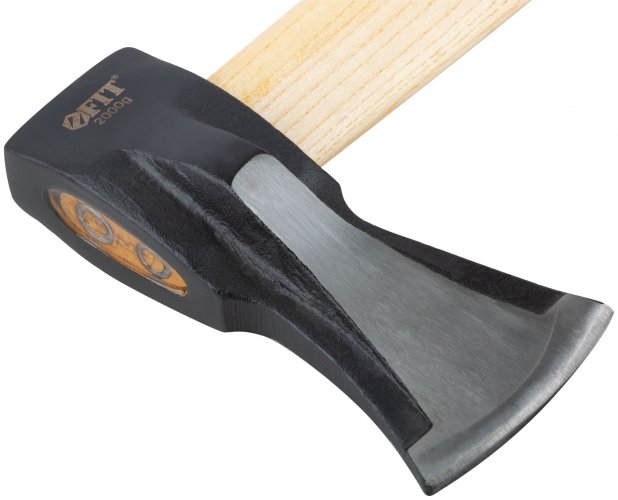 Топор-колун "ушастый" кованый, деревянная отполированная ручка 2000 гр. FIT 46148