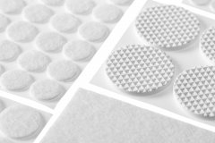 Набор самоклеящихся накладок на мебельные ножки STAYER COMFORT 125шт белые 40917-H125