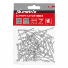 Заклепки, 4.8 х 12 мм, 50 шт. Matrix 40660