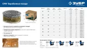 CNW 80 х 3.1 мм, барабанные гвозди рифленые оцинкованные, 3600 шт ЗУБР 305383-80