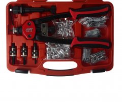 Заклепочник ручной универсальный для резьбовых и вытяжных заклепок в кейсе JTC-5218K