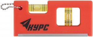 Уровень-брелок пластиковый, 2 глазка  100 мм