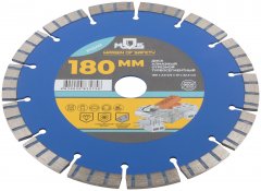 Диск отрезной алмазный турбо-сегментный, 180 x 2,5-2,6 x 10 x 22.2 мм MOS 37224М
