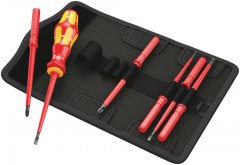 Набор сменных отверток 1000 V Kraftform Kompakt VDE 7 Universal 1, 7 предм., WERA, ( WE-003470 )