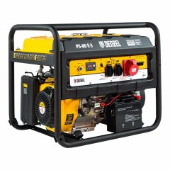 Генератор бензиновый PS 80 E-3, 6.6 кВт, 400 В, 25 л, электростартер Denzel 946954