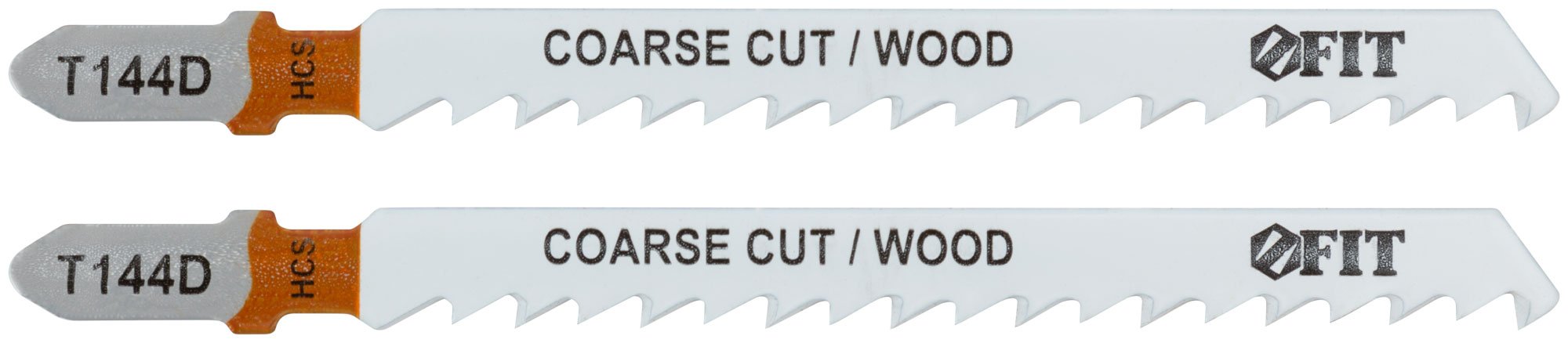 Полотна по дереву, HCS, разведенные, шлифованные зубья 100/74/4,2 мм (Т144D), 2 шт. FIT 40938