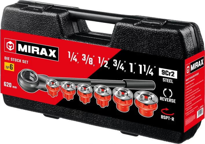 Набор клуппов с трещоткой MIRAX №6 28240-H6