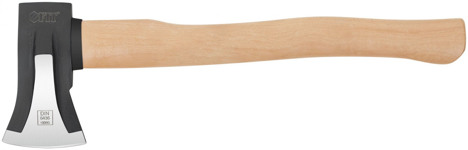 Топор-колун "ушастый" кованый, деревянная ручка 1000 гр. FIT 46152