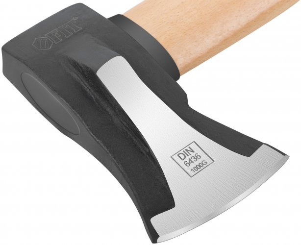 Топор-колун "ушастый" кованый, деревянная ручка 1000 гр. FIT 46152