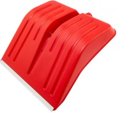 Лопата для уборки снега пластиковая, красная, 420 х 425 мм, без черенка, Россия, Сибртех 61617