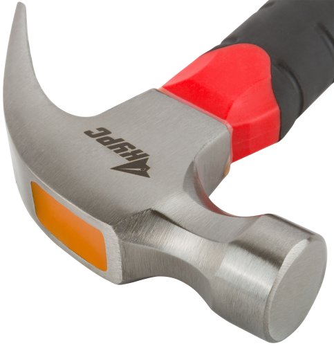 Молоток-гвоздодер укороченный, фиберглассовая обрезиненная ручка, 25 мм, 225 гр. КУРС 44765