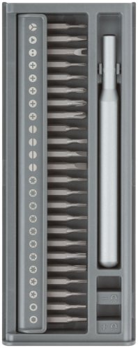 Отвертка с битами для точных работ, 24 CrV бит, пластиковый бокс FIT 56194