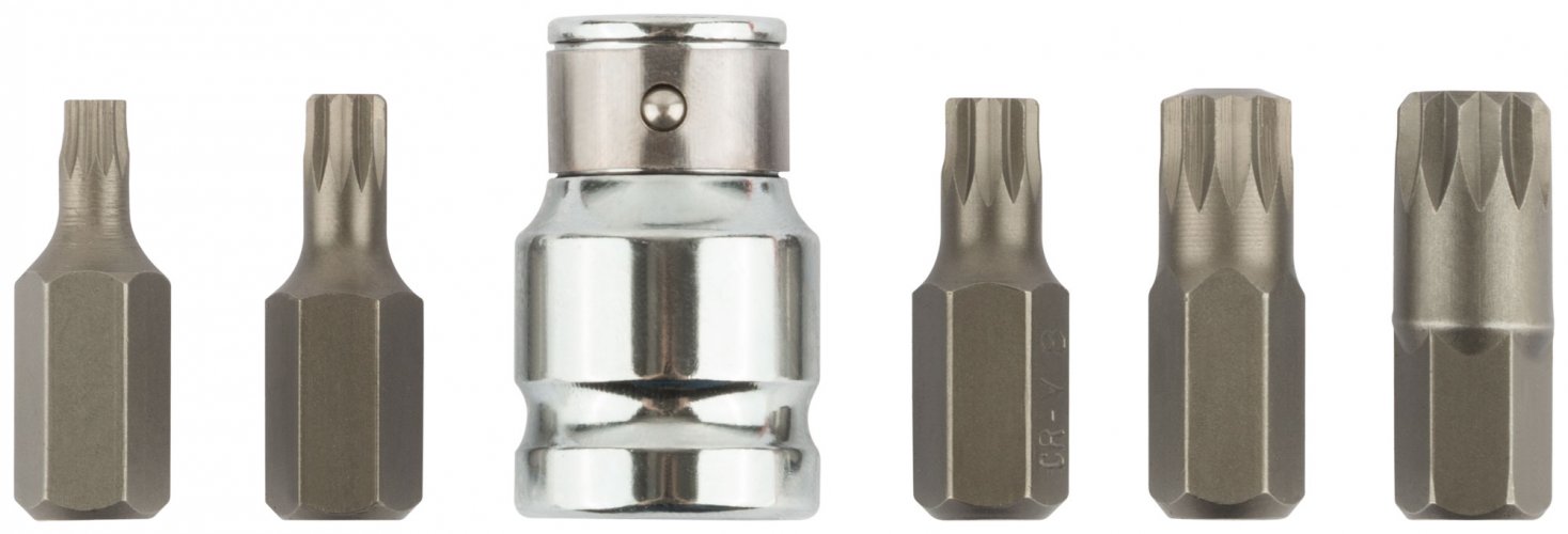 Набор бит "SPLINE" 6 шт.CrV FIT 57846