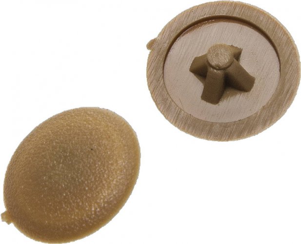 Декоративная заглушка под шуруп ЗУБР цвет бук, шлиц №2, ТФ6, 40шт 4-308156-2