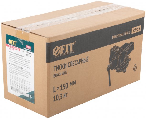 Тиски станочные поворотные 150 мм ( 9,5 кг) FIT 59715