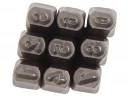 Клейма цифровые 3мм (HRC 60+-2град. DIN 1451) JTC-7240