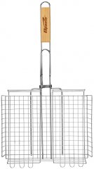 Решетка-гриль 240 х 310 х 55 мм, объемная хромированная Sparta 69553