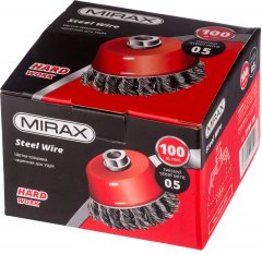 Щетка-крацовка чашечная для УШМ (100 мм, М14) MIRAX 35104-100