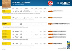Полотна по дереву для электролобзика, T144D, У8А, Т-хвостовик, шаг 4 мм, 75 мм, 2 шт, ЗУБР 15584-4_z02