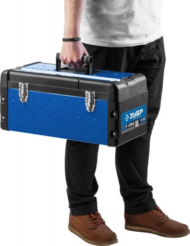 Металлический ящик для инструмента ЗУБР СПЕЦ-18 Профессионал 38155-18_z01
