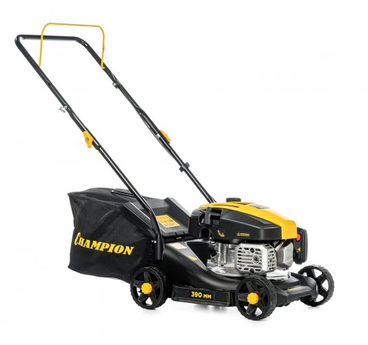 Газонокосилка CHAMPION LM3923 (2,3кВт, пластик. дека, 390мм, 35л, 30-66мм 4рычага/3, 14,5кг 2в1)