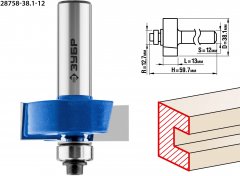 Фальцевая фреза ЗУБР Профессионал 38.1x13 мм 28758-38.1-12