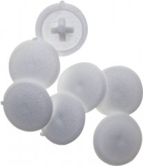 Декоративная заглушка под шуруп ЗУБР цвет белый, шлиц №2, ТФ6, 40шт 4-308156-3