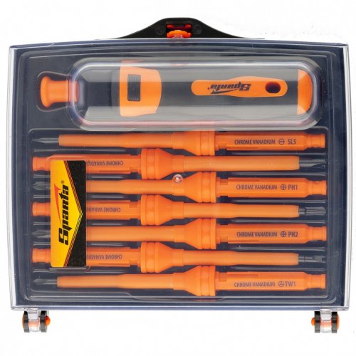 Набор отверток со сменными жалами, 9 пред, CrV Sparta ( 135436 )