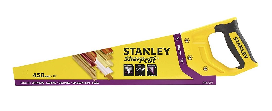 Ножовка универсальная Sharpcut STHT20370-1 450 мм, STANLEY ( 1-20-370 )